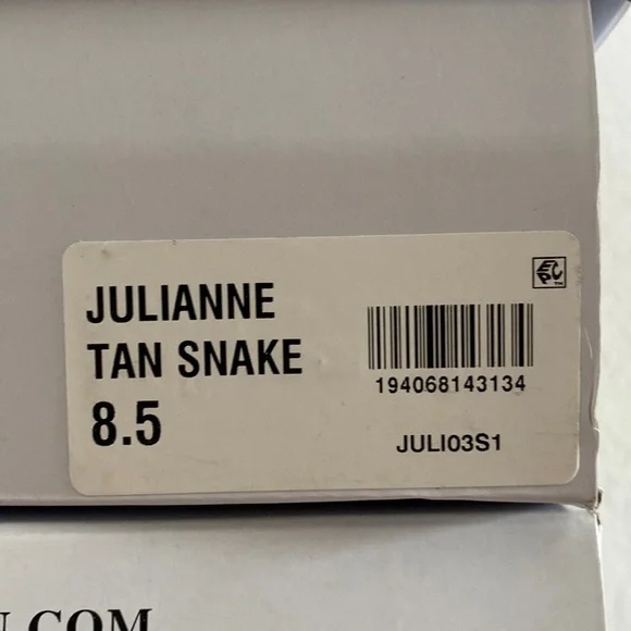 Steve Madden Boots New Julianne Tan Snake Booties - Picture 5 of 5